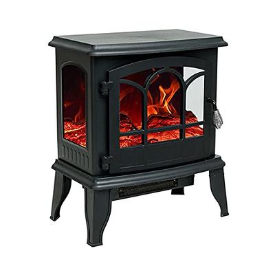 Twin Star Home Duraflame 400 sq. ft. Black Portable Freestanding Electric  Personal Cube Stove Heater DFS-400-01 - The Home Depot