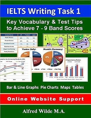 IELTS WRITING TASK 1: Key Vocabulary & Test Tips to Achieve 7 - 9 Band  Scores for Bar & Line Graphs, Pie Charts, Maps & Tables. With Online  Website Support. - Yahoo Shopping