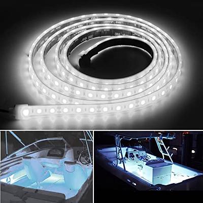 ROLiGHTiC Marine Submersible Boat LED Strip Lights, 12V 6FT IP68 Waterproof  Underwater Boat Lights, Boat Interior Lights, Boat Deck Lights Courtesy  Lights for Night Fishing Pontoon Kayak Boats, White - Yahoo Shopping