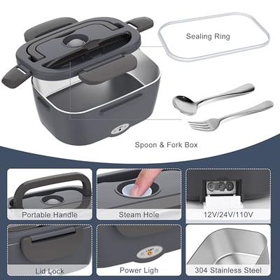 Carsolt Electric Lunch Box Food Heater 3 in 1 Portable Food Warmer  Leakproof Heated Lunch Box for Adults, 12V/24V 110V Heating Microwave for  Car/Home with 1.5L Removable Stainless Steel Container - Yahoo