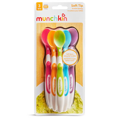 Munchkin munchkin white hot safety baby spoons, bpa free, 4 pack