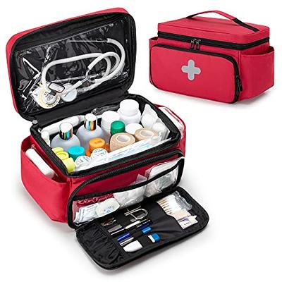 Large Capacity Medicine Storage Bag Empty, Pill Bottle Organizer Storage  With Portable Small Pouch, Home First Aid Kit For Emergency Medication  Travel Bag