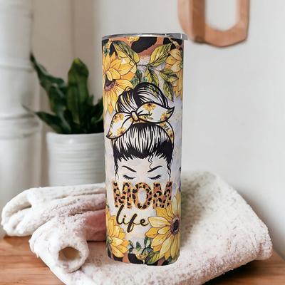 Best Mom Ever Green Daisy Sublimation Tumbler Print