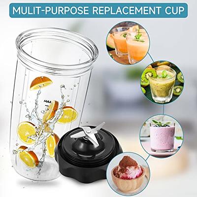2 Pack 24 oz Cups with To-Go Lids and Extractor Blade Replacement Parts Compatible with Nutribullet Pro 1000, Combo and Select Blenders