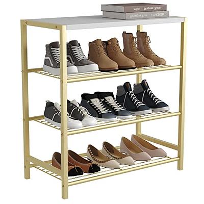 HOMEFORT Shoe Rack 6-Tier, Shoe Storage Shelf, Industrial Shoe Tower, Narrow  Shoe Organizer for Closet Entryway, Small Shoe Rack Table with Durable  Metal Shelves,Gold - Yahoo Shopping