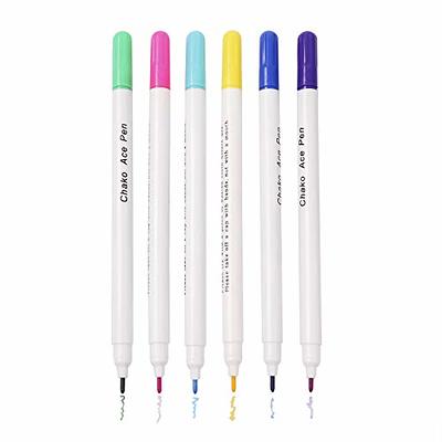 6PCS Water Erasable Fabric Marking Pen Disappearing Ink Fabric Marker Sewing  Air Erasable Water Soluble Ink Pen for Embroidery Cross Stitch Handicarft  Needlework - Yahoo Shopping