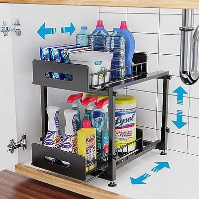 NUOYANG Pull Out Cabinet Organizer Under Sink Organizers and