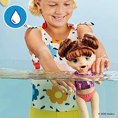 Baby Alive Sunshine Snacks Doll, Eats and Poops, Summer-Themed Waterplay Baby Doll, Ice Pop Mold, Toy for Kids Ages 3 and Up, Black Hair