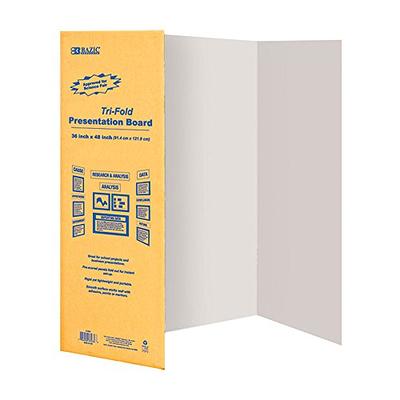 White Tri-fold Display Board, Corrugated Cardboard, 36 x 48 inches (Pack of  24) - Yahoo Shopping