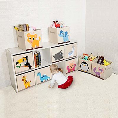 SOSPIRO Kids Toy Storage Organizer with Bins, Toy Storage Cabinet with  Bookshelf and Movable Drawers, Wooden Toy Box for Boys and Girls, Nursery
