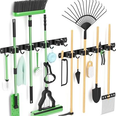 Berry Ave Broom Holder and Garden Tool Organizer Rake or Mop Handles U