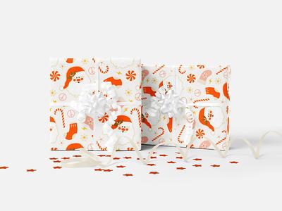 Christmas Carol Wrapping Paper Rolls