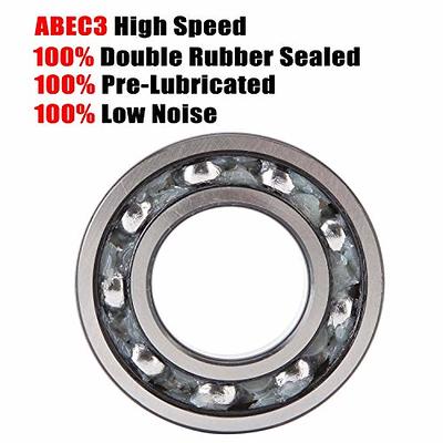 20 Pack 608 ZZ Ball Bearing, Bearing Steel & Double Iron Sealed Miniature  Deep Groove 608 zz Bearings for Skateboards, Inline Skates, Scooters,  Roller