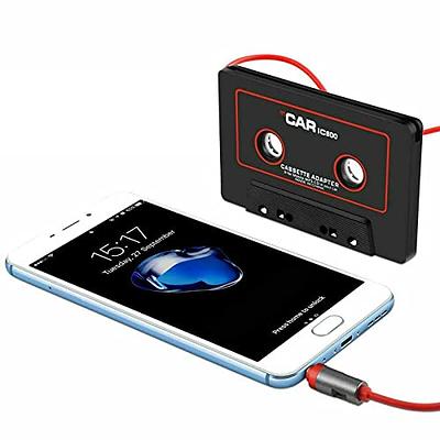 Gxcdizx 2X Car Audio Cassette to Aux Adapter 3.5mm Audio Cable Tape Player  for Smartphone/MP3 Player/CD Player 4.6 Inch Cable(Black) - Yahoo Shopping