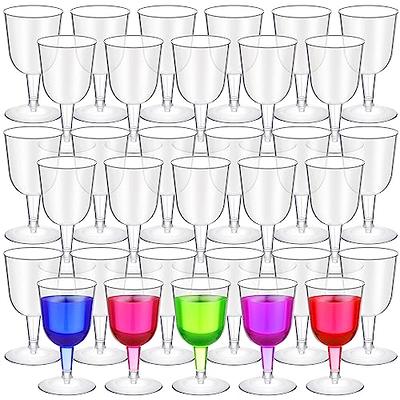 Cq acrylic 12 Pack Champagne Flute with Outer Cup 5 Stemless Clear