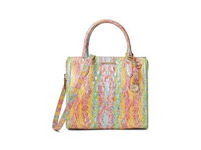 Brahmin Small Caroline Melbourne Leather Satchel - Saltwater Taffy