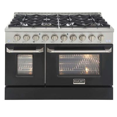 Professional 48 in. 6.7 cu. ft. Double Oven Propane Gas Range with