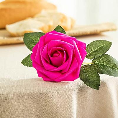 Lansdowns Artificial Flower Foam Rose 25pcs Real Looking Fake Rose