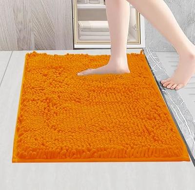 Double Ruffle Collection Absorbent Cotton Machine Washable Bath Rug - Yahoo  Shopping