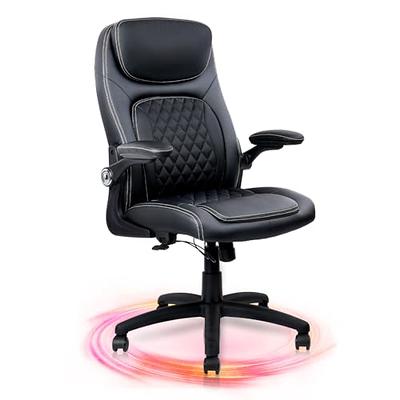 Vinsetto Desk Chair Office Chair Mesh Mid-Back Swivel Computer Desk Task  Chair Home Study Rocker With Wheels, Lumbar Support, Black W/ Wheel