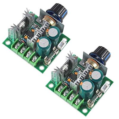 AEDIKO 2pcs 12V-40V 10A PWM DC Motor Speed Control Switch Controller  Voltage Regulator Dimmer With Speed Control Knob - Yahoo Shopping