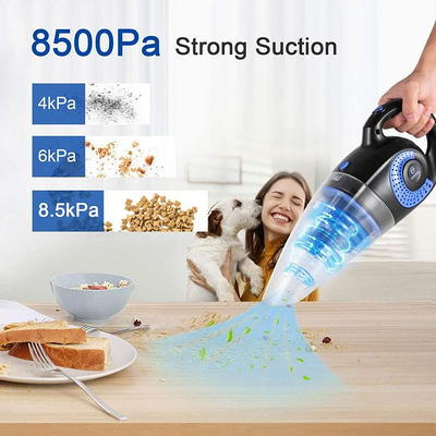 Handheld Vacuum Cleaner, 6KPa Portable Cordless Rechargeable For House or  Car