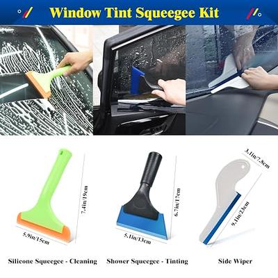 Xindell Mirror Cleaning Squeegee - Telescopic Long Handle Car Rearview  Wiper - Auto Window Cleaner Tool for Exterior and Interior Cleaning - Side
