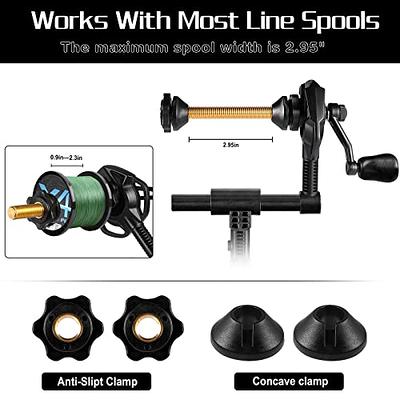 PLUSINNO Fishing Line Spooler - Versatile Line Spooling Tool for Spinning  and Baitcasting Reels