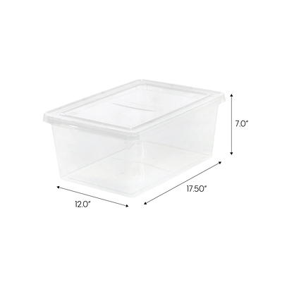 IRIS 3-Pack Gray Stackable Plastic Storage Drawer 8.39-in H x 14.25-in W x  12.05-in D