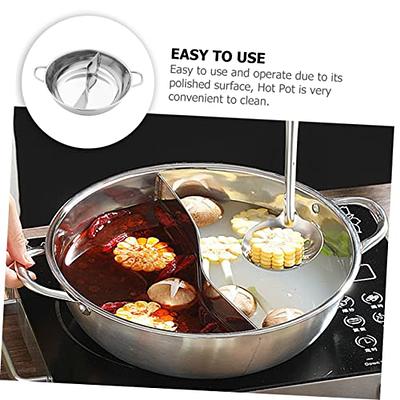 Housoutil Stainless Steel Mandarin Duck Pot Stainless Steel Saucepan Stainless  Steel Stock Pot Stainless Steel Cooking Utensils Double-flavor Shabu Shabu  Pot Chinese Hot Pot Sauce Pot Food - Yahoo Shopping