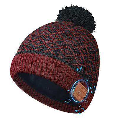 Winter Knit Hat With Ear Flaps One Size Fits All Unisex Adults & Teen.