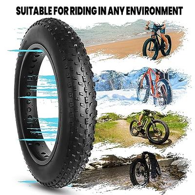 Hycline Fat Bike Tires Replacement Set: 26x4.0 Inch Folding