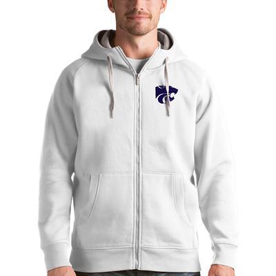 Men's Antigua Heathered Gray Dallas Cowboys Team Victory Full-Zip Hoodie