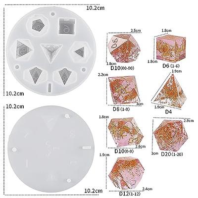 DIY Silicone Resin Casting Mold Crystal Epoxy Dice Making Molds