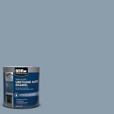 BEHR PREMIUM 1 qt. #S-H-580 Navy Blue Semi-Gloss Enamel Interior