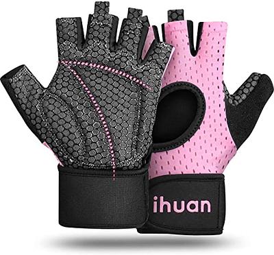 SueStar Micro Workout Gloves for Women 3/4 Finger Gym Gloves, Full