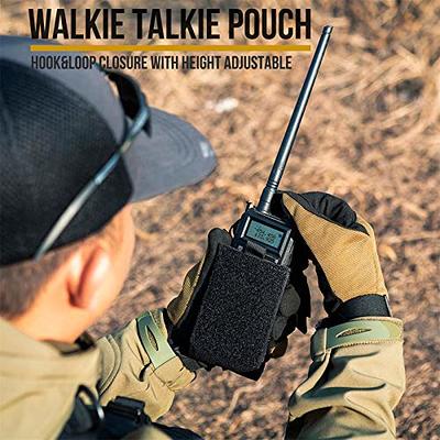 Tactical Universal Radio Holster / Radio Pouch Holder Case Bag Military  Molle Radio Case for Pofung Motorola Midland CB Walkie Talkies Compatible  with
