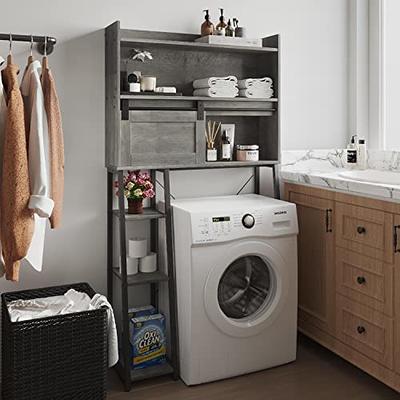 Furniouse Over The Toilet Storage Cabinet with Toilet Paper Holder