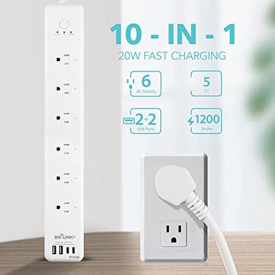 BN-LINK Smart Power Strip Compatible with Alexa Google Home, Smart Plug WiFi  Outlets Surge Protector with 4 USB 6 Charging Port Multi Plug Extender,15A  - Yahoo Shopping