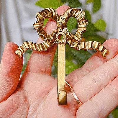 1 Pack Coat Hook Wall Mount, Vintage Design Solid Brass Coat Hook Key Pouch  Hat Entrance Kitchen Bedroom