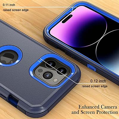 AUPAI iPhone 14 Plus Case with Camera Cover,iPhone 14 Plus Cover with  Screen Protector Heavy Duty Military Grade Protective Phone Case with  Kickstand