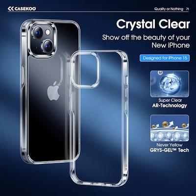 CASEKOO for iPhone 15 Case Crystal Clear, [Never Yellow Technology] [10FT  Mil-Grade Protection] Transparent Slim Cover Women Men 15 Phone Case 6.1  Inch 2023, Clear - Yahoo Shopping