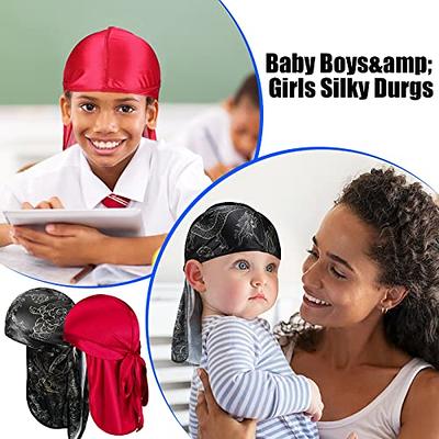 Durags For Men,silk-like Durags Satin Long-tail Head Wraps Silky