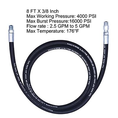 Tool Daily Pressure Washer Whip Hose with Swivel, Hose Reel Connector Hose  for Pressure Washing with Pressure Washer Adapter Set, 8 FT - Yahoo Shopping