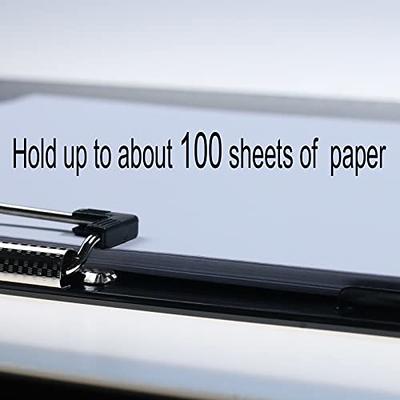  Double Clip 11x17 Clipboard Plastic Extra Large Clipboard  11x17 Black 2 Pack