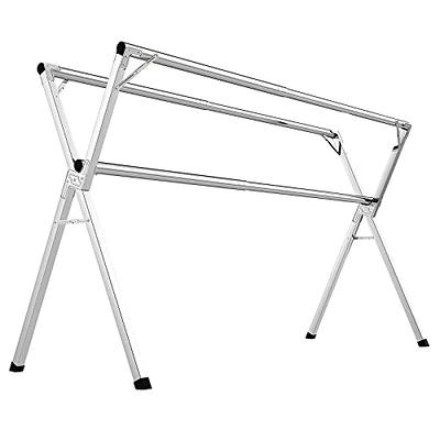 Clothes Drying Rack, Foldable 2-Level Free-Standing Laundry Stand