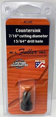 W.L. Fuller C10 7/16 Cutting Diameter 13/64 Drill Hole TypeC  Countersink for 3/16 Drill Bits Made in The USA - Yahoo Shopping