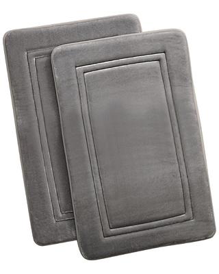 TRULY CALM HeiQ Antimicrobial Memory Foam in Grey 17 in. x 24 in