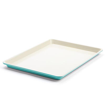 GreenLife Healthy Ceramic Nonstick, 13 x 9 Quarter Cookie Sheet Baking Pan Set, PFAS-Free, Turquoise