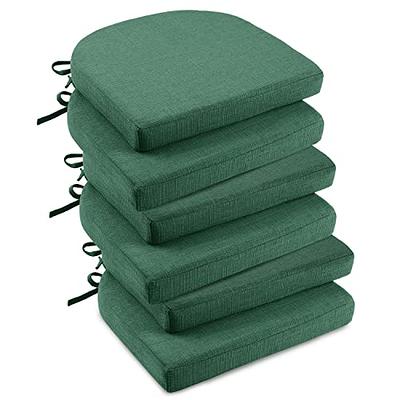 HARBOREST Chair Cushions for Dining Chairs 4 Pack - Memory Foam Seat  Cushions for Kitchen Chairs, U